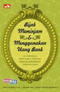 Image of Bijak meminjam dan menggunakan uang Bank