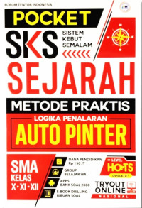 Image of Posket SKS Sejarah  SMA kelas X,XI,XII : Metode praktis auto pinter